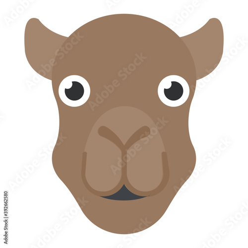 
A cute cartoon horse head 
