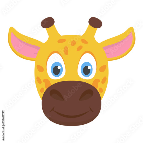 
An awesome giraffe in funny pose 
