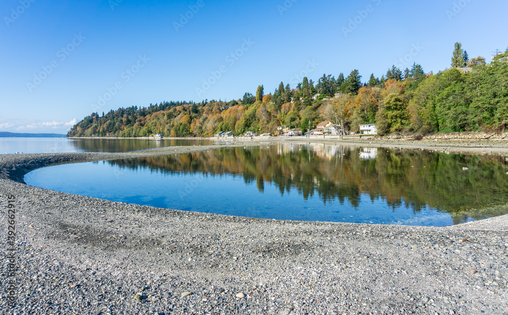 Autumn Shoreline Reflection 4