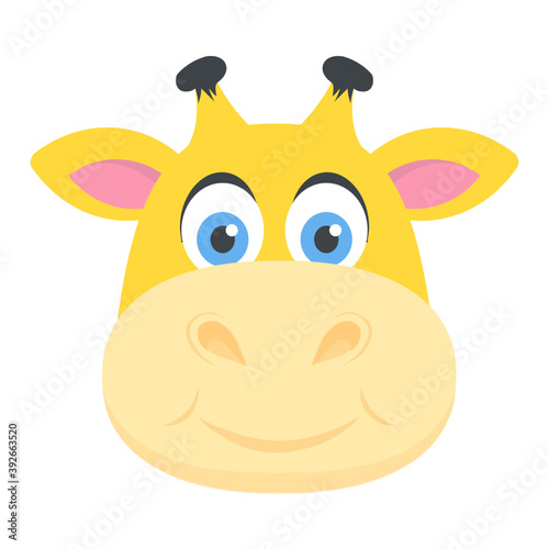 
An awesome giraffe in funny pose 
