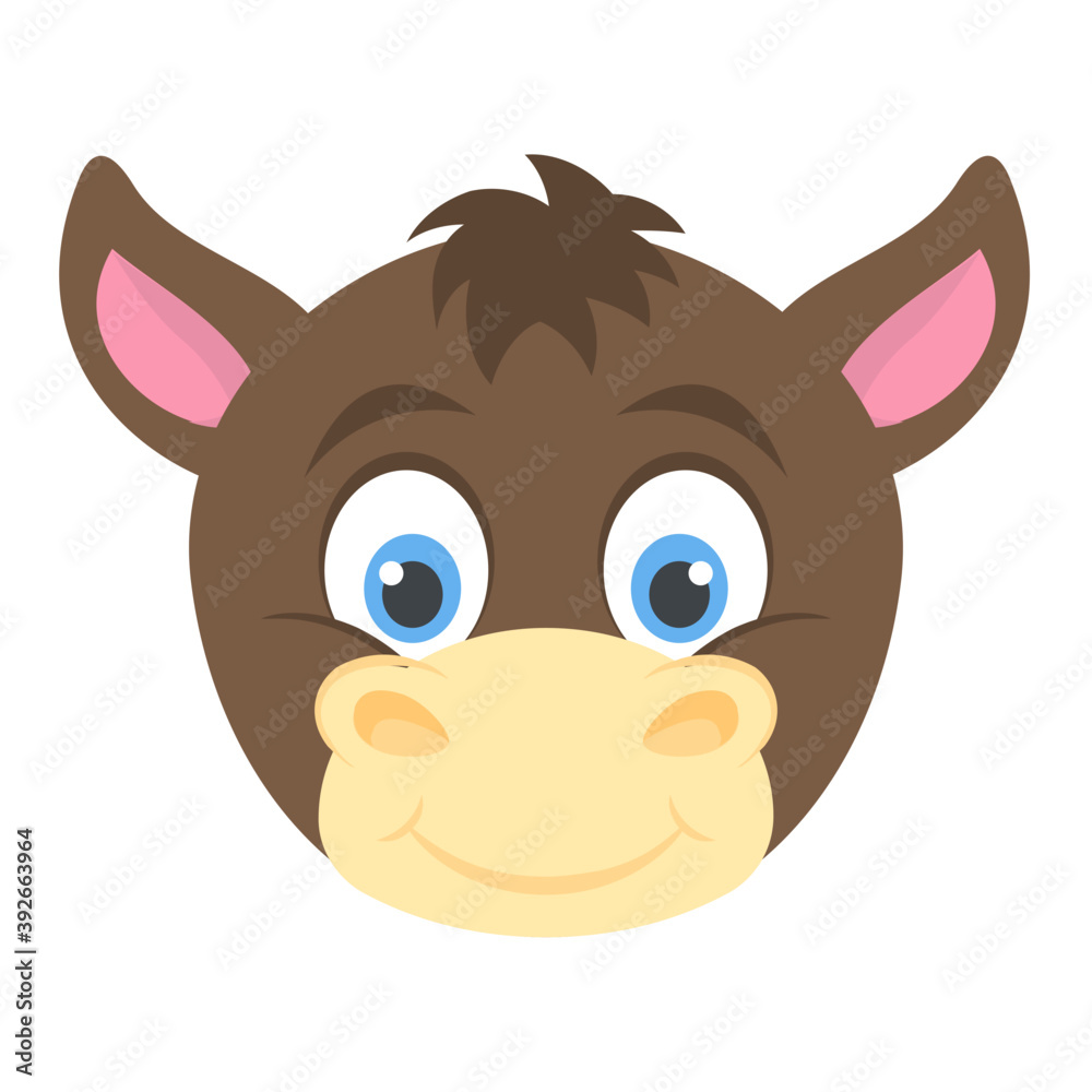 A funny cartoon character of donkey
A funny cartoon character of donkey