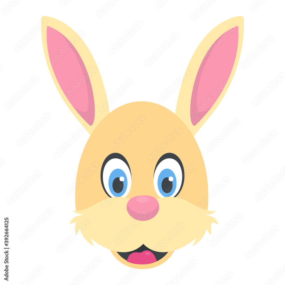 Obraz premium A cute bunny rabbit head 