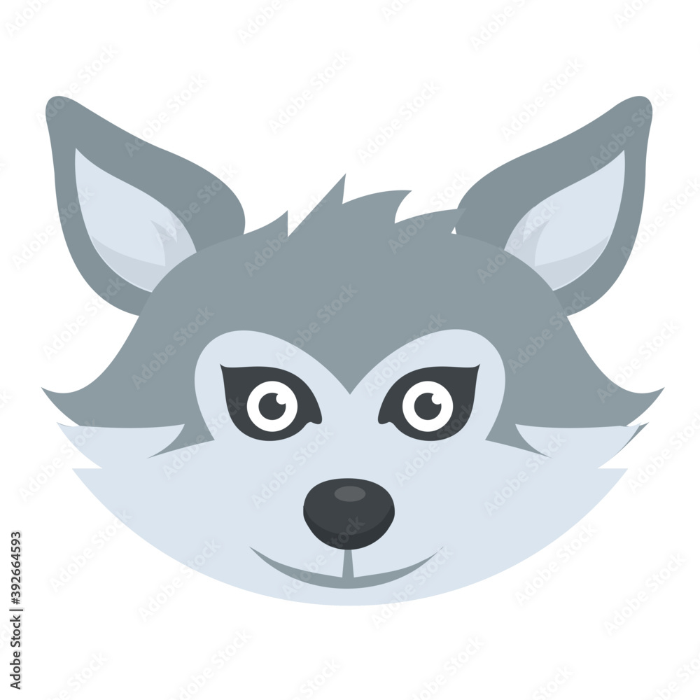 A wild animal white fox face
A wild animal white fox face