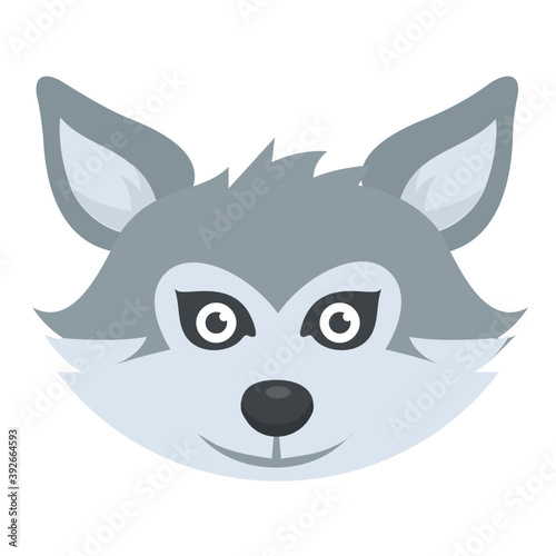 
A wild animal white fox face
