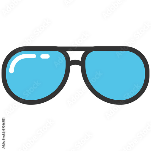
Perfect pair of sunglasses in hot summer 
