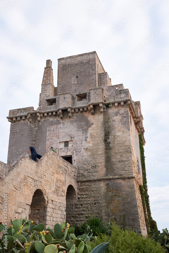 Torre Colimena, Italy - September 02, 2020: View of Torre Colimena
