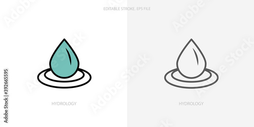 Фотография Hydrology icon for your website, logo, app, UI, product print