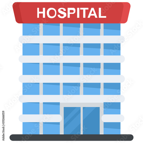 
Modern architecture of a Hospital 
