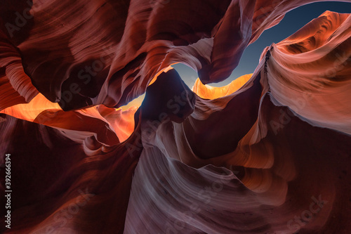 canyon antelope arizona - abstract colorful and structure background sandstone wall
