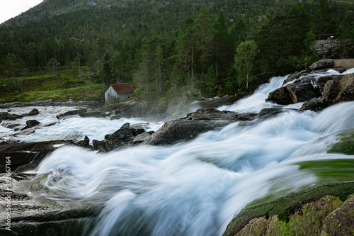 water creation at the Likholefossen photo