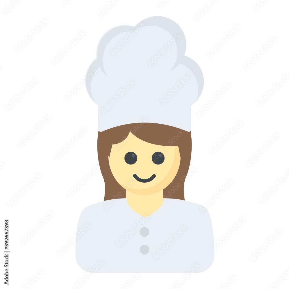 A person with chef hat is cook
A person with chef hat is cook
