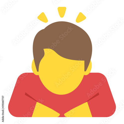 
A person lowering the head means to show respect or extreme apology.
