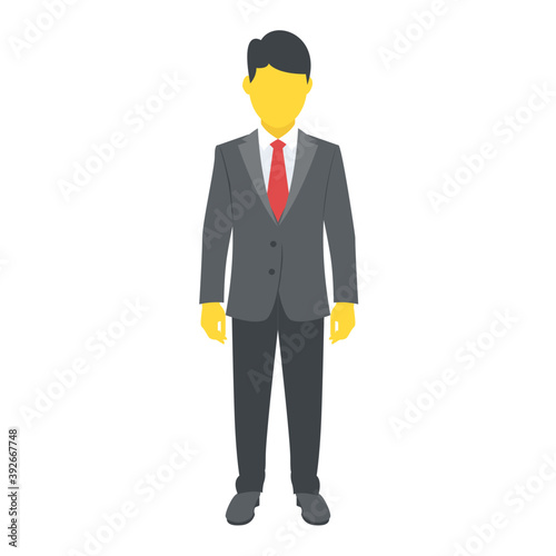 
Flat icon design of boy avatar
