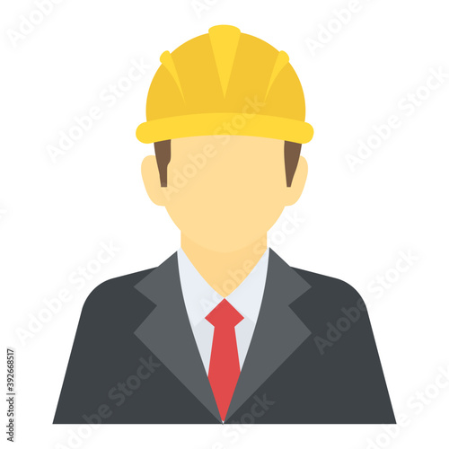 
Flat icon design of boy avatar
