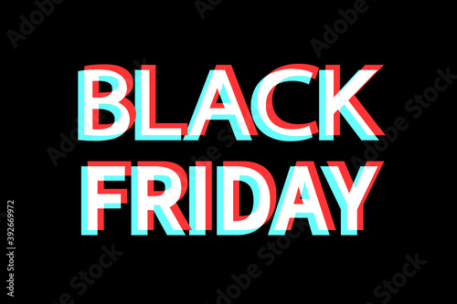 Black Friday Sale horizontal banner for advertising, banners, leaflets and flyers