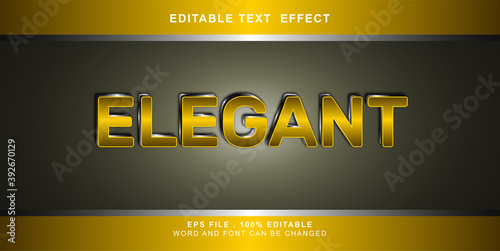 elegent text effect editable
