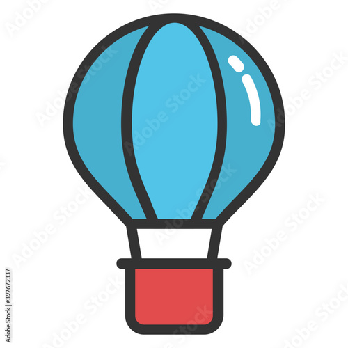 
Hot Air Balloon Vector Icon
