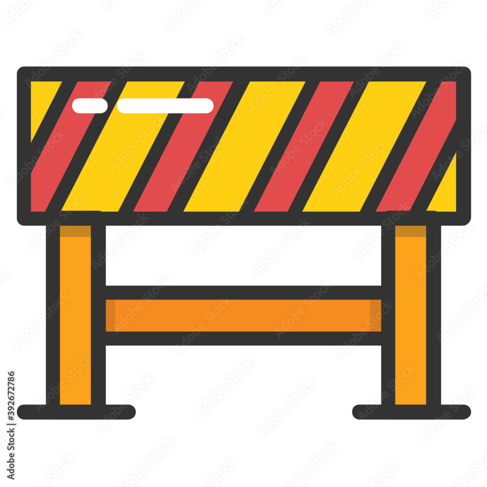 Road Barrier Vector Icon
Road Barrier Vector Icon