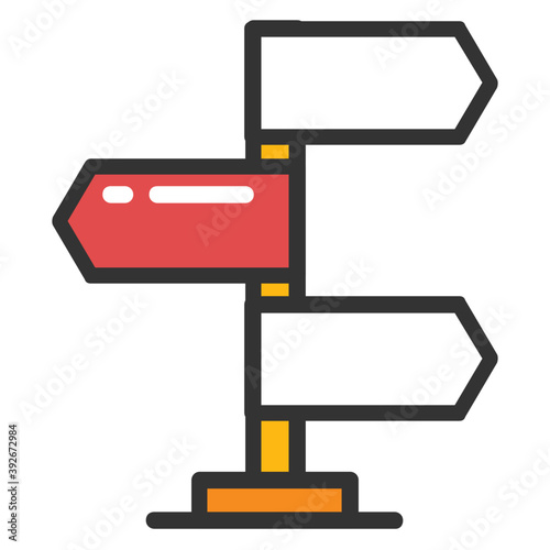 
Signpost Vector Icon
