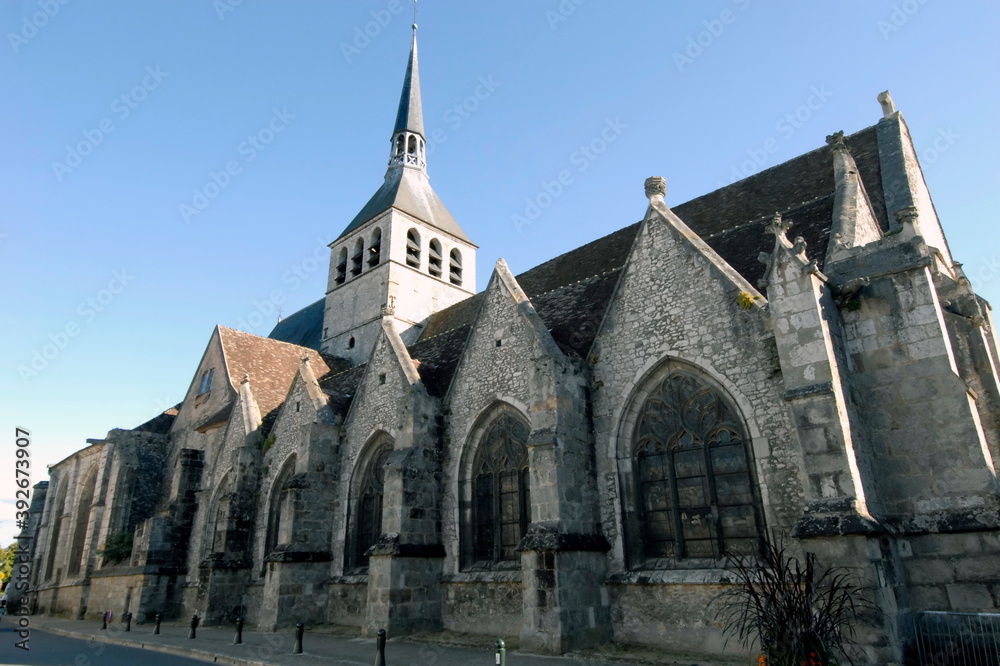 ville de Provins, Cité Médiévale, église Sainte-Croix (XIIe siècle), département de Seine-et-Marne, France