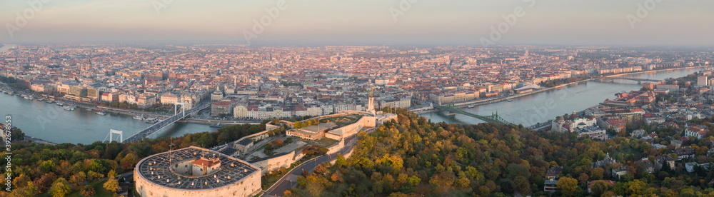 aerial view of Citadella Budapest