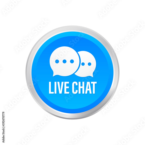 live chat speech bubbles concept. Vector stock illustration.