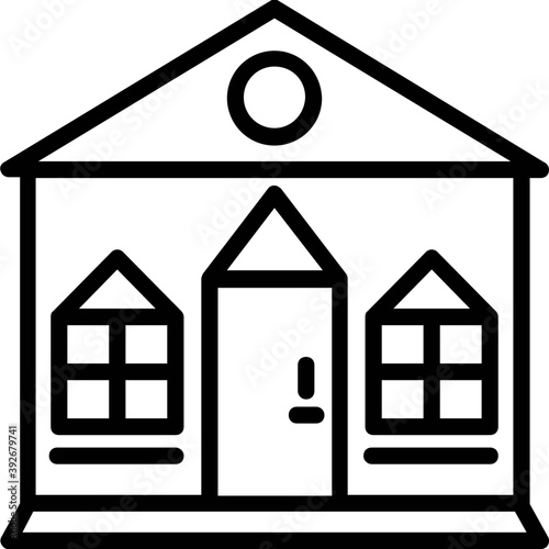 
A city multi-storey residential building 
