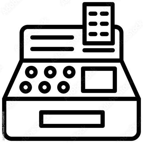 
A cash register for shopping payment
