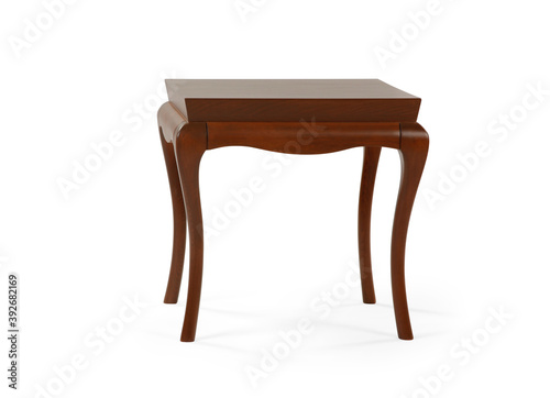 brown Coffee table on white background