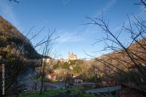 Basilica of Santa Maria, Covadonga, Picos de Europa, Asturias, Spain