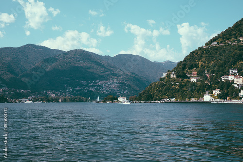 Panoramic view of Lake Como (Lago di Como)