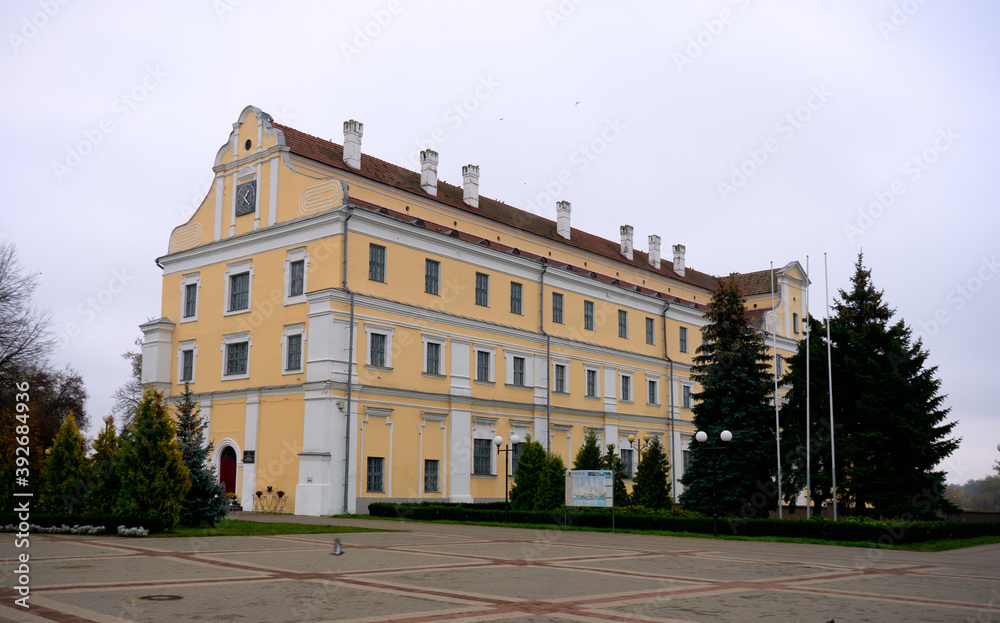 Jesuit collegium in Pinsk near Pina river, Belarus October 20 2020