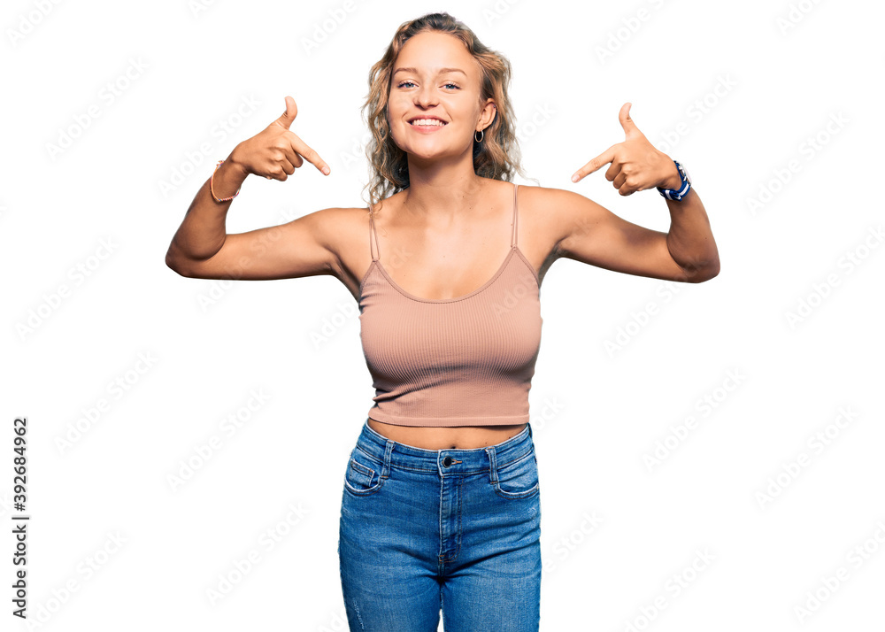 Beautiful caucasian woman wearing casual clothes looking confident with smile on face, pointing oneself with fingers proud and happy. Beautiful caucasian woman wearing casual clothes looking confident with smile on face, pointing oneself with fingers proud and happy.