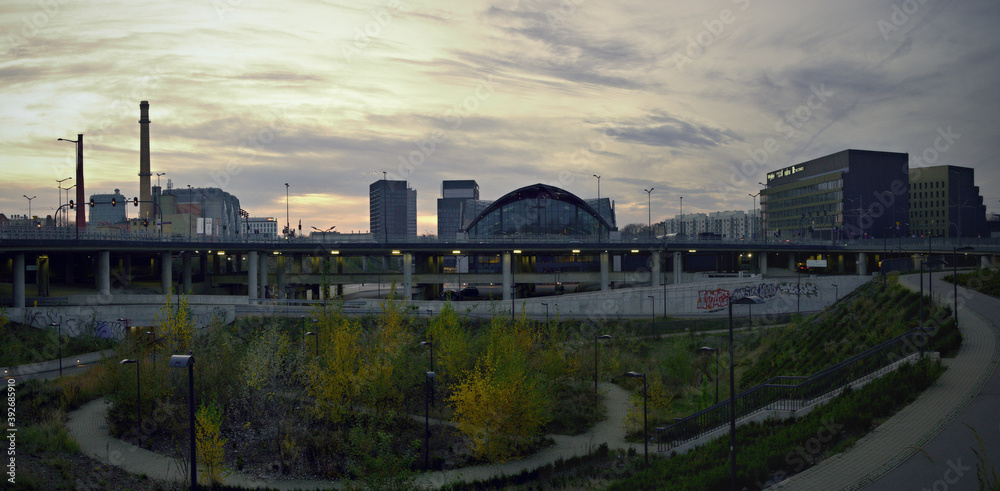 Fototapeta premium Nowe centrum Łodzi