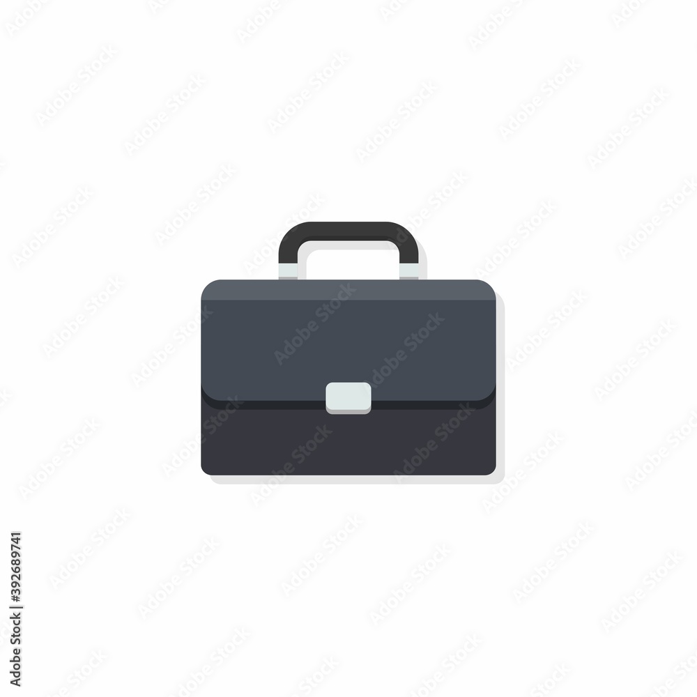 Briefcase Shadow vector isolated. Briefcase Shadow vector isolated.