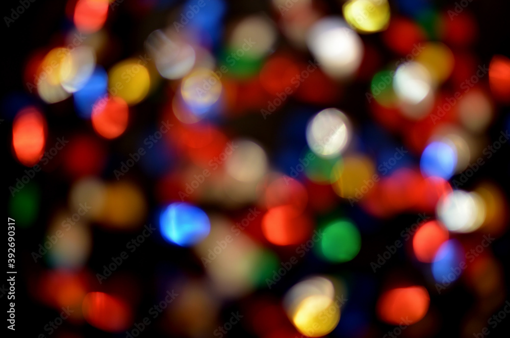 Black background with bokeh