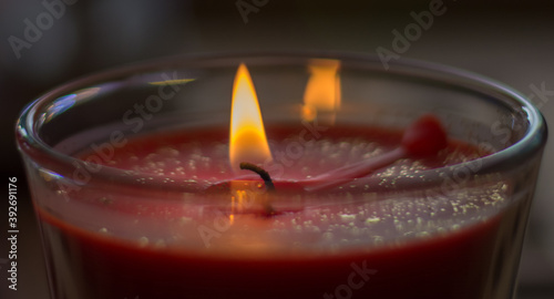 Close-up Of A Candle Flame.