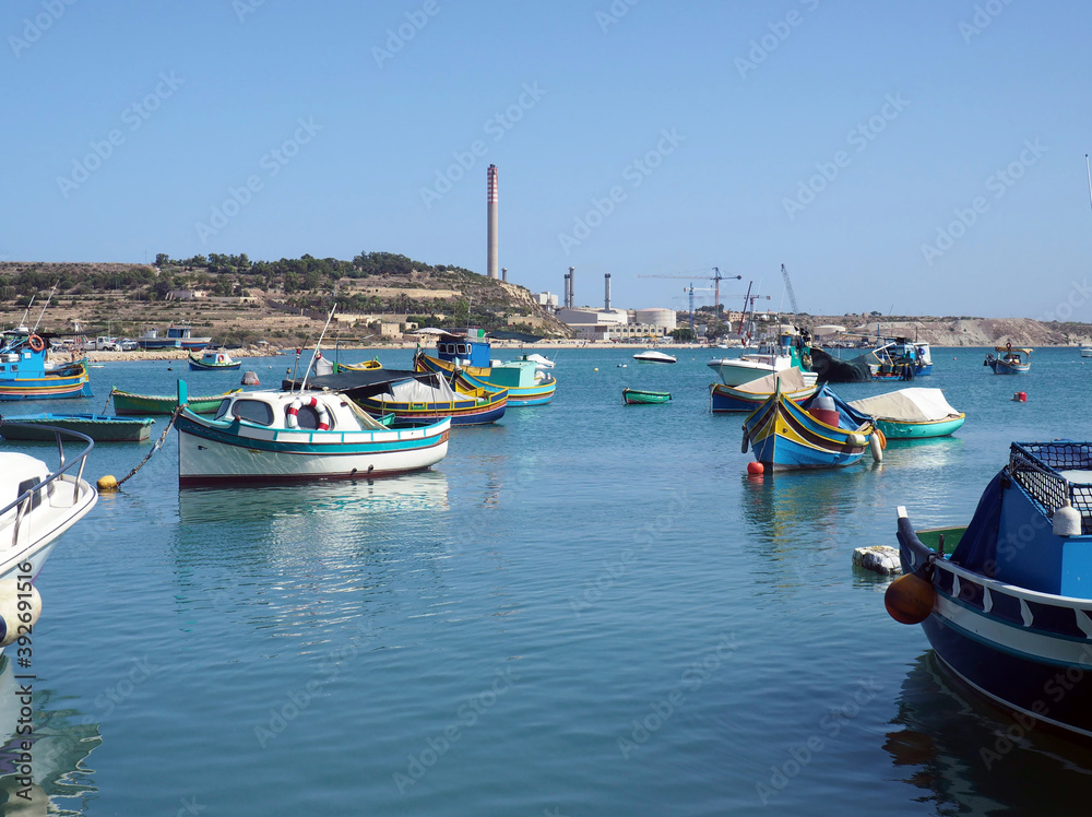 Fishmens boats in St.Paul's Bay, Malta