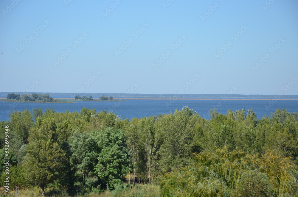 View of the coast of the river