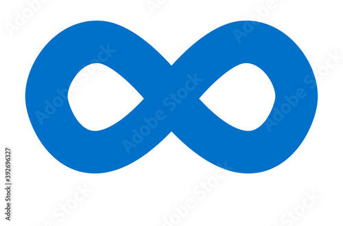 Infinity symbol icon. Representing the concept of infinite, limitless and endless things.