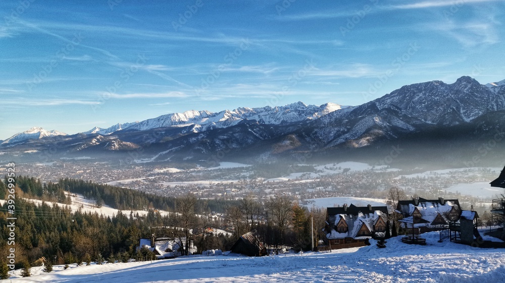 Fototapeta premium landscape with mountains