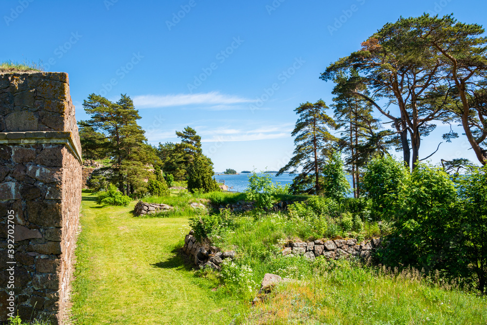 View of The Svartholm fortress, Loviisa, Finland