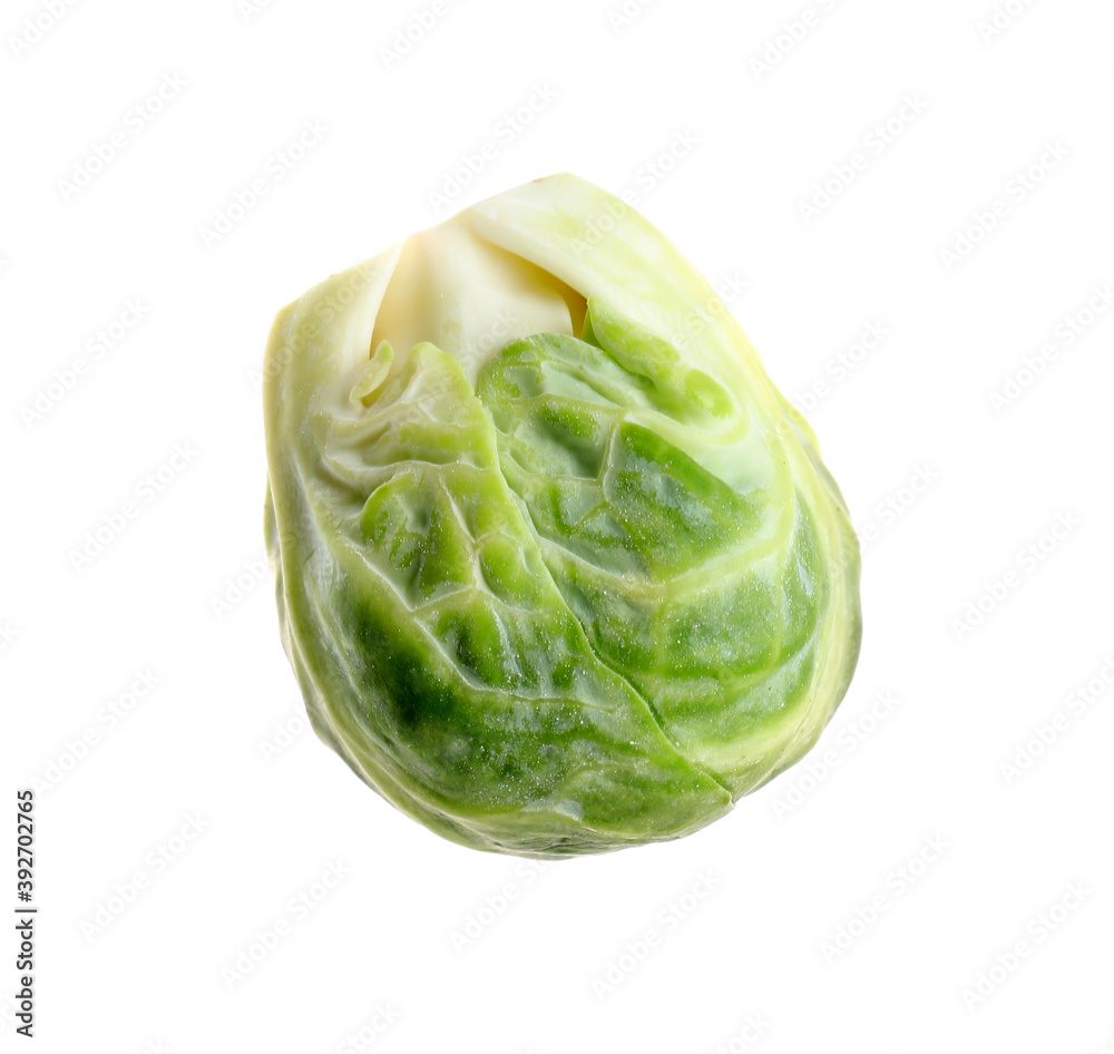 Fresh tasty Brussels sprout isolated on white Fresh tasty Brussels sprout isolated on white