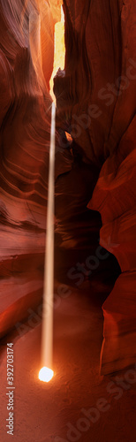 antelope canyon sunbeam arizona - travel and nature concept