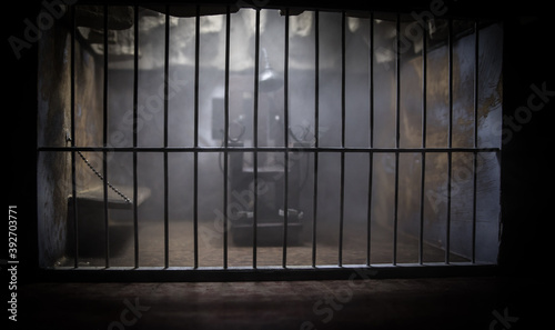 Vászonkép Jail or prison cell