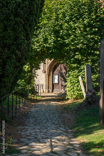 Village Church Entrance, Egerton, UK photo