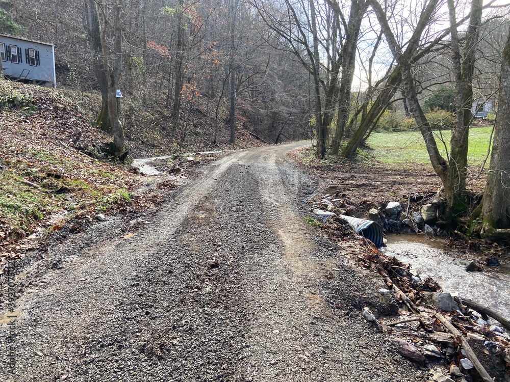 Newly Repaired Road - Montgomery County, VA Newly Repaired Road - Montgomery County, VA