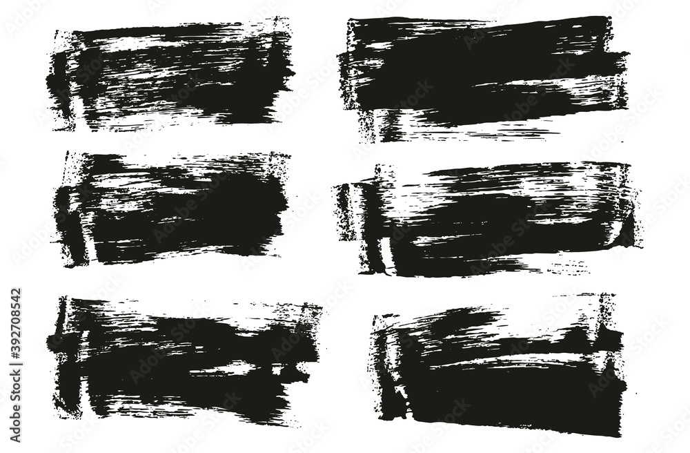 Flat Sponge Thin Artist Brush Short Background High Detail Abstract Vector Background Set Flat Sponge Thin Artist Brush Short Background High Detail Abstract Vector Background Set
