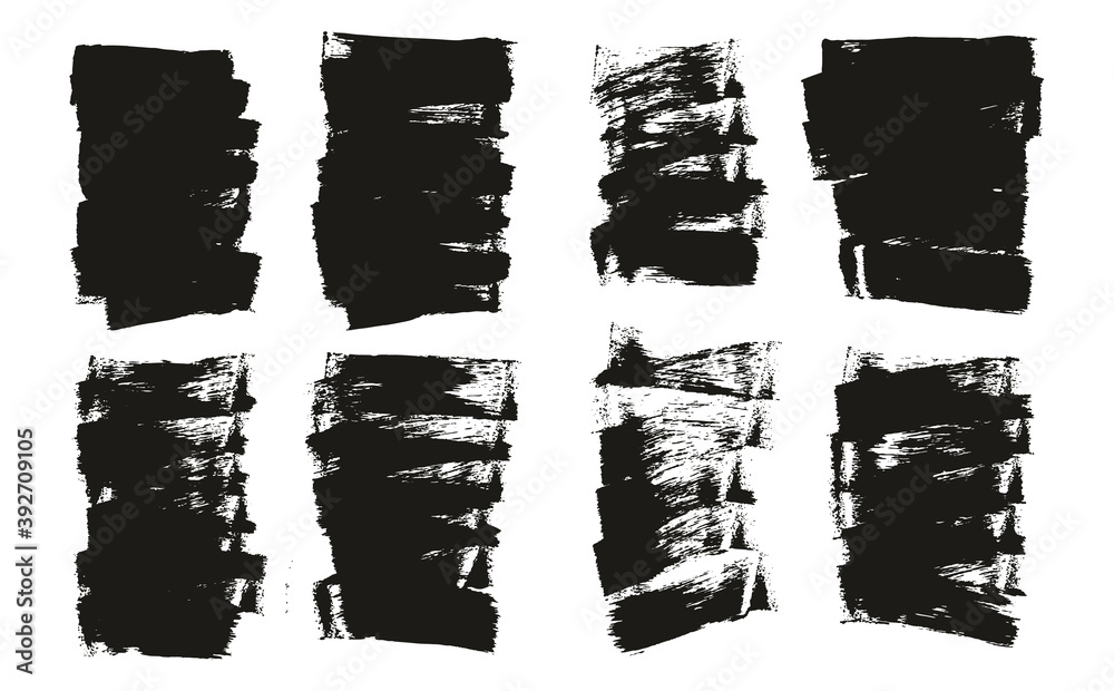 Flat Sponge Thin Artist Brush Short Background High Detail Abstract Vector Background Set Flat Sponge Thin Artist Brush Short Background High Detail Abstract Vector Background Set