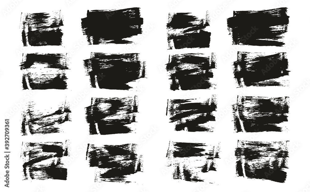 Flat Sponge Thin Artist Brush Short Background High Detail Abstract Vector Background Set Flat Sponge Thin Artist Brush Short Background High Detail Abstract Vector Background Set